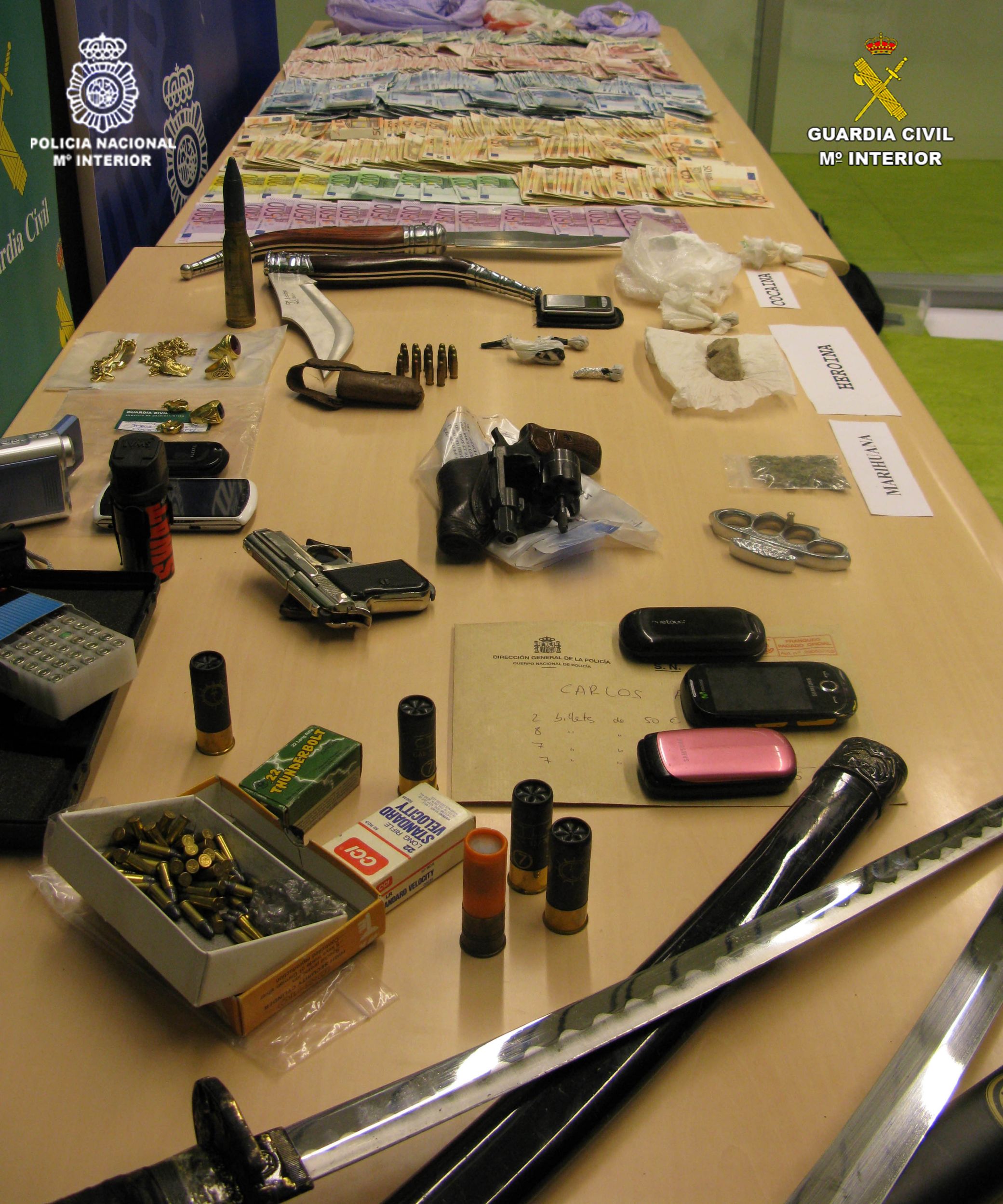 Policía Nacional y Guardia Civil detienen a otras 11 personas en Logroño, Soria, Palencia y Segovia y dan por concluida la Operación Gelatina-Obélix, contra la venta y distribución de cocaína y heroína.